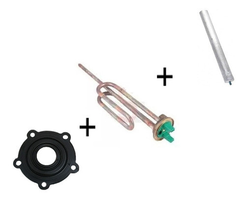 Resistencia + Junta + Barra Magnesio Calefon James Thompson 0