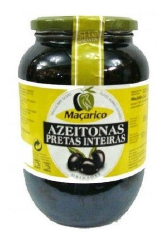 Azeitona Preta Inteira Maçarico 850g 0