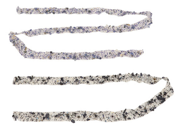 Tiras De Strass, 2 Peças De Fitas De Resina, Acabamento Em G 1