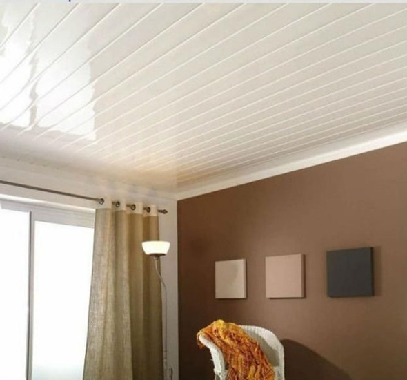 Forro De Pvc Double Frisado - Régua De 4 Metros Por 20 Cm 1