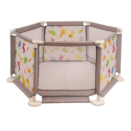 Cercadinho Safari Com Tela Para Bebês Colorido Unissex Styll 0