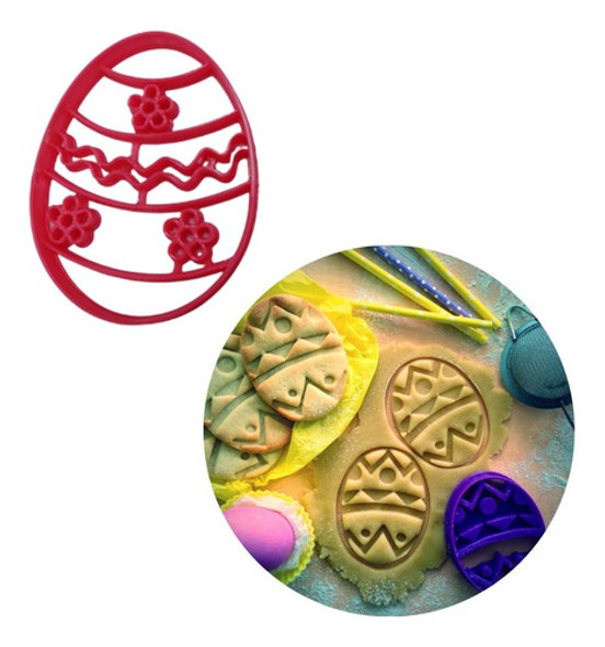 Cortante Galletita Huevo Pascuas Cookie Molde Marcador Repos 0