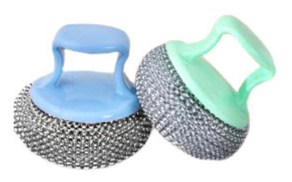 Esponja De Metal Con Mango Virulana Cocina Diseño Baño 1