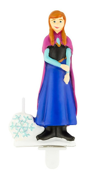 Vela 3 D Anna Frozen - Para Aniversário, Bolo E Festa 0