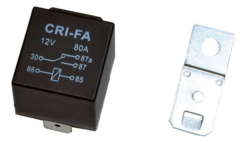 Relay Inversor Universal Soporte Extraible 5term 80amp 12v 1