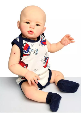 Bebé Reborn Niño Abigail Cuerpo En Silicona Realista 48 Cm 1