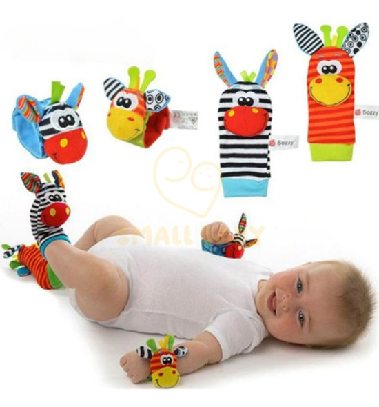 Kit Sozzy Meias E Pulseiras Chocalhos Small Baby Mg 1 Kit Sozzy Meias E Pulseiras Chocalhos Small Baby Mg 1