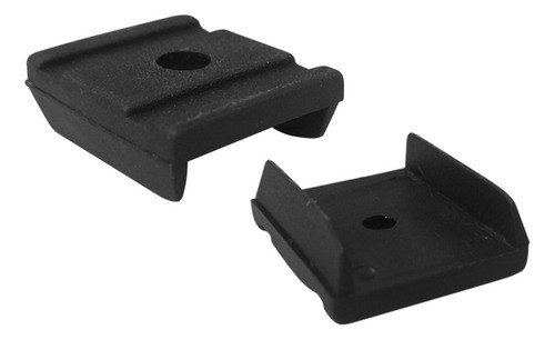 Base U Patín Plástico Negro 18 Mm X 50 Unidades 0