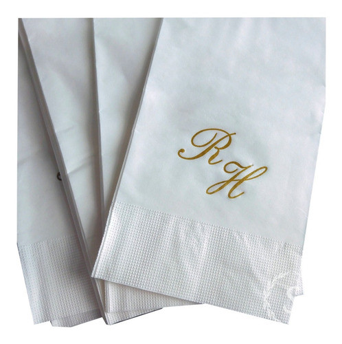 Guardanapos Personalizados De Papel 40x40 Substitui Tecido 0