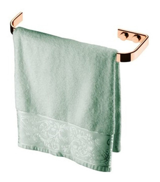 Kit Banheiro Porta Papel Higiênico Toalheiro 22cm Rosé 1
