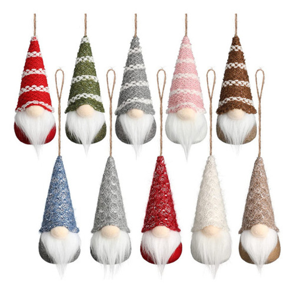 10 Adornos Colgantes De Gnomos Adorables Gnomos De Navidad H 0 10 Adornos Colgantes De Gnomos Adorables Gnomos De Navidad H 0