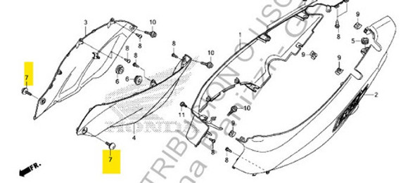 Tornillo Cacha Lateral Honda Biz 125 Original Genamax 1 Tornillo Cacha Lateral Honda Biz 125 Original Genamax 1