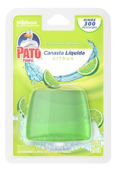 Pato Canasta Líquida Citrus Para Inodoros Repuesto X 6 Unid. 0 Pato Canasta Líquida Citrus Para Inodoros Repuesto X 6 Unid. 0