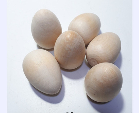 Huevos De Madera Maciza Didactico 7x4cm Precio Mayorista X24 1