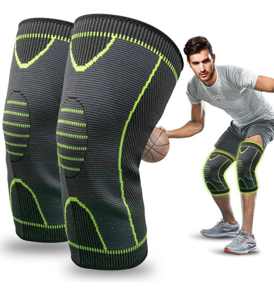 Joelheira Elástica Ortopédica Esportiva Kit 2 Unidades 0