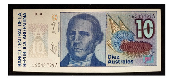Argentina 10 Australes 1986 Serie A Exc Bot 2819 0