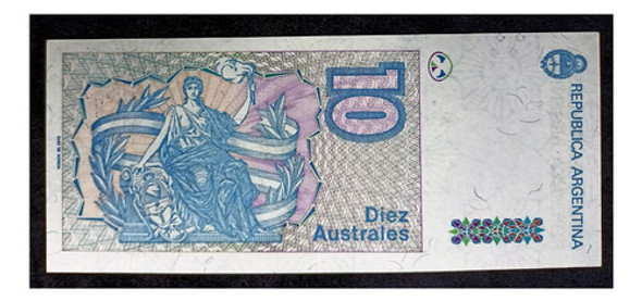 Argentina 10 Australes 1986 Serie A Exc Bot 2819 1