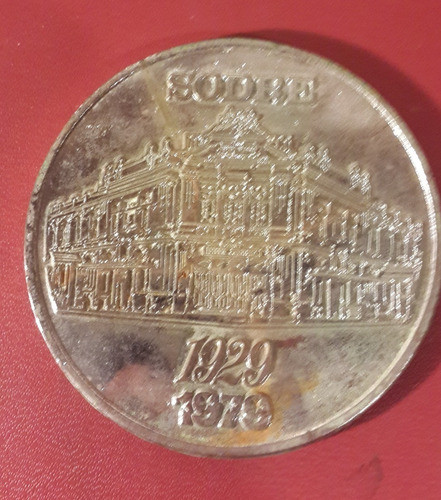 Medalla Sodre 50 Años De Aplausos 1979, 68 Mm, Ne130 1