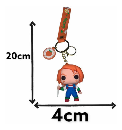 Llaveros Chucky Con Cuchillo En Mano Souvenirs Para Regalar 0