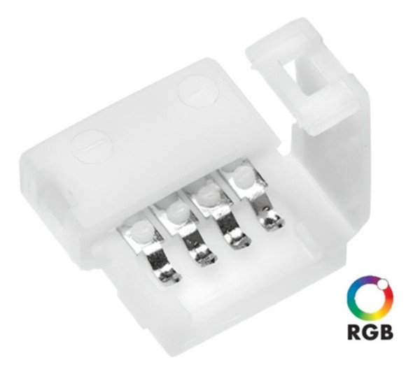 Conector Doble Hebilla Para Tira Led 5050 Rgb X 2 Unidades 0