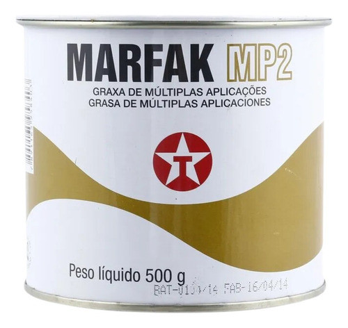 Graxa Para Rolamento Texaco Marfak Mineral Mp2 Nlgi-2 500g 0