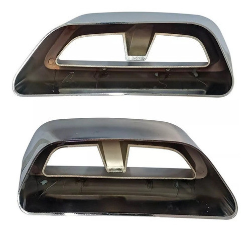 Kit Salida Escape Cromada Fiat Novo Uno Original 1