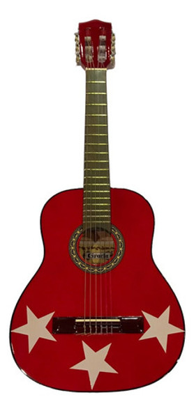 Guitarra Clasica Gracia Mininiño Color Rojo Brillante 0