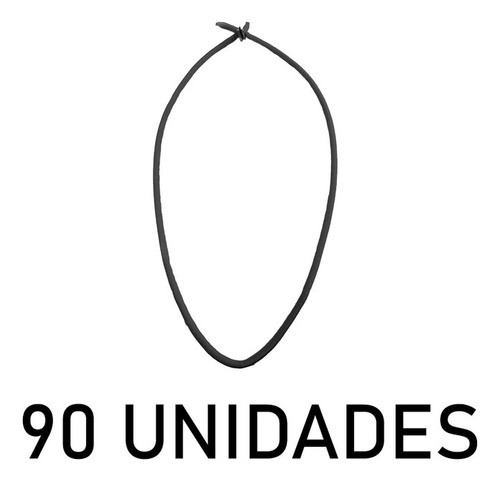 Extensor Corda Elastica 1m Vermelho/branco - 90un 1