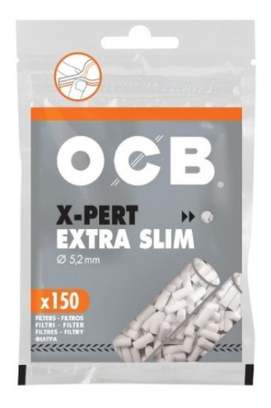 Filtro Ocb X-pert Extra Slim 5,2mm Cx C/10 Bags C/ 150 Cada 1