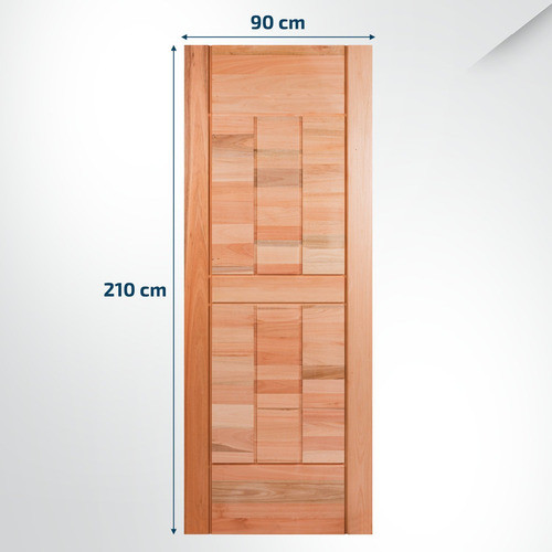 Folha De Porta Maciça 210x90cm Eucalipto Pm96 Cruzeiro Wt 1