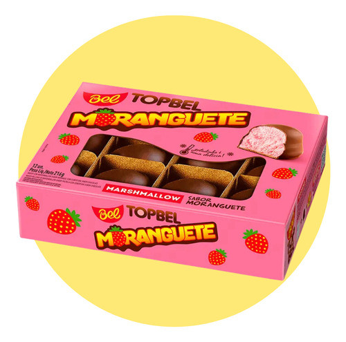 Top Bel Moranguete 216g Com 12 Unidades 0