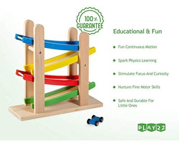 Carrera De Rampas De Coches De Madera Play22 - Pista De Carr 1