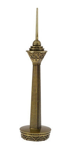 Adorno Figura Torre Milad Iran Coleccion Metal H18cm Megacui 0