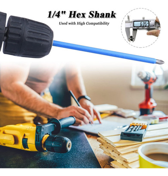 Bestgle Juego De Puntas De Destornillador De Cruz Larga Con 1