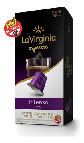 Café La Virginia Intenso N°9 X 3 Cajas. 0