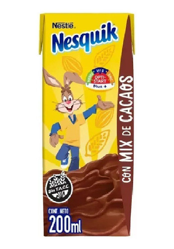 Nesquik Listo Para Tomar X 200ml Leche Chocolatada 0