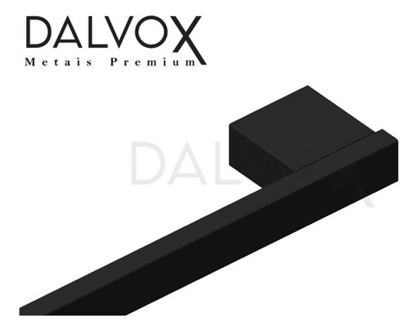 Porta Toalhas Toalheiro 60cm Preto Fosco Aço Inox Acessórios 1