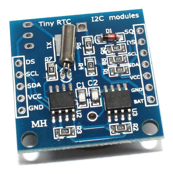5 Unidades - Modulo Relógio Rtc Ds1307 P/ Arduino + Bateria 1