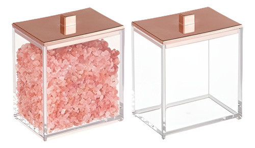 Mdesign Caja De Almacenamiento De Baño Para Algodón, Sales D 0