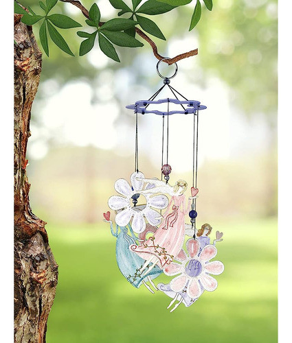 Sunset Vista Diseña La Campanilla De Viento Angel Garden, De 1