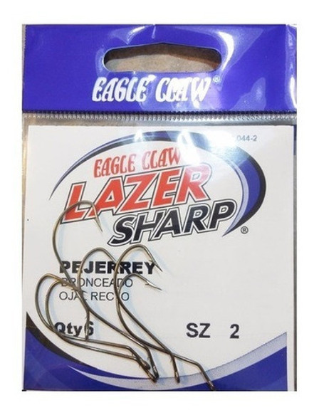Anzuelo Torcido Eagle Claw L044 Nro 4 (5 Unidades) 0