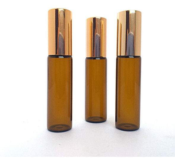 Kit 50 Frascos Vidro Ambar Oleo Essencial 5ml Tampa Dourada 0 Kit 50 Frascos Vidro Ambar Oleo Essencial 5ml Tampa Dourada 0