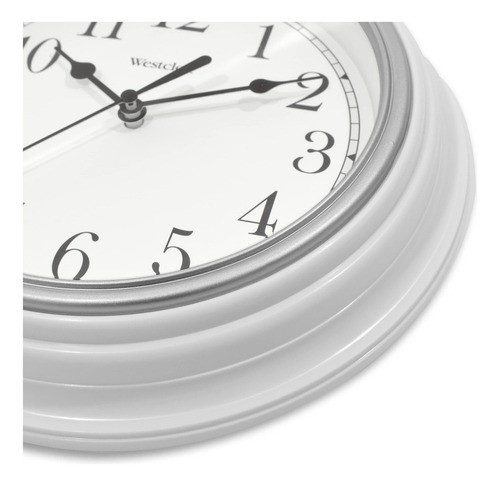 Westclox Reloj De Pared Clsico (blanco, 9 Pulgadas) 1