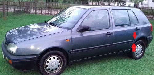 Vw Golf 5p 1995/98 L/v Bagueta De Guardab Trasero Izquierdo 1