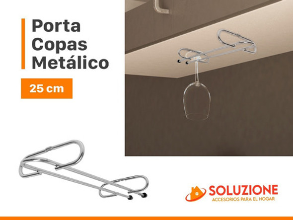 Porta Copas Copero 25 Cm Cromado Hogar Vino Mueble Champagne 1