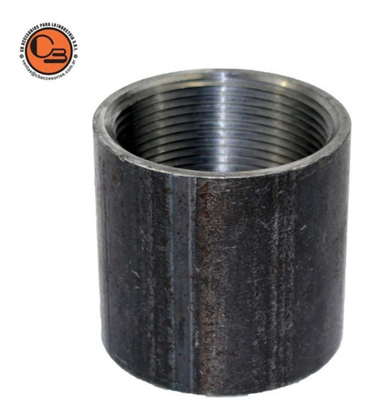 Cupla Negra Hierro Sch-40 1/2 Pulgada Soldar/roscar 1