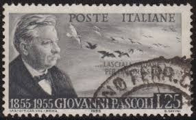 Sello Italiano Poste Italian 1855-1955 Giovanni Pascoli L25 0