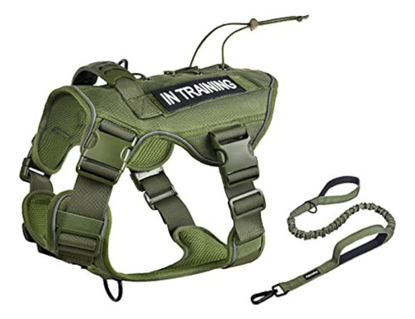 Arnés Táctico Para Perros Petmolico Con Correa, Arnés Para P 0