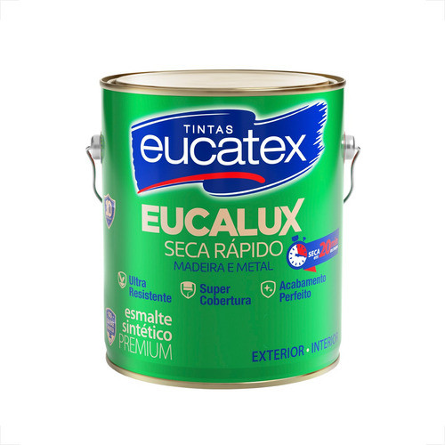 Tinta Esmalte Sintetico Eucatex 3600ml Branco Brilhante Euca 0