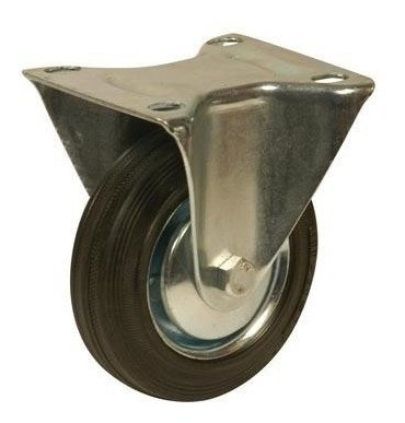 Rueda De Goma Con Base Fija 160mm Código 134 0